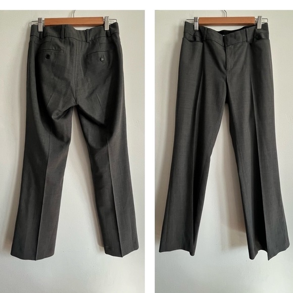 Club Monaco Gray Straight Wool Blend Pants - Picture 1 of 9